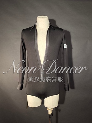 NeonDancer 武汉霓裳舞服 男士拉丁舞长袖衬衣 拉丁艺考服比赛服