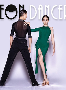 NeonDancer专业拉丁舞服 Dasha同款网纱连衣裙 表演练习服