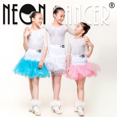 NeonDancer 人鱼公主 少儿丁舞服 女童比赛演出服