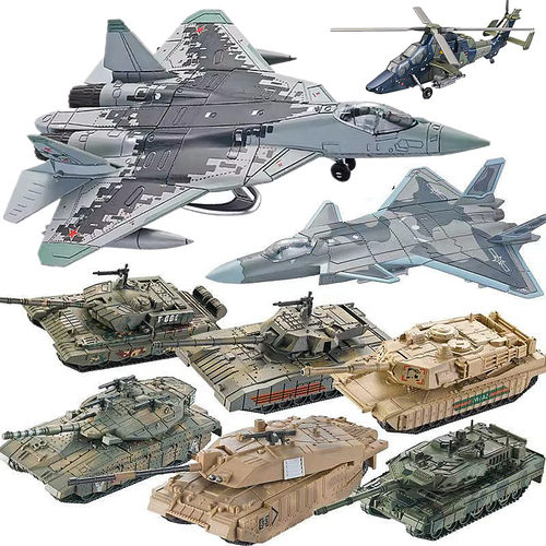 歼20f22战斗机苏57su飞机模型B2轰炸机军事拼装积木玩具坦克礼物
