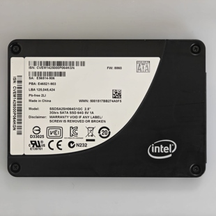 SATA 英特尔Intel 2.5 SLC颗粒 固态硬盘 英特尔