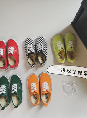 儿童潮牌板鞋糖果色一脚蹬帆布鞋