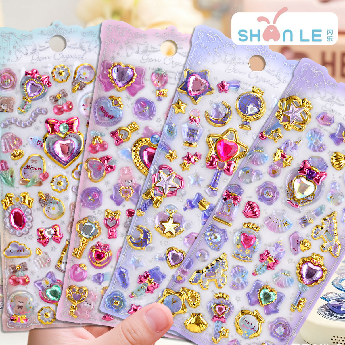 闪闪爱心星星宝石立体烫金浮雕贴纸手机壳文具装饰水晶钻石小贴画,文具电教/文化用品/商务用品,贴纸/立体贴纸,淘宝优惠券,粉丝福利购,淘宝优惠卷