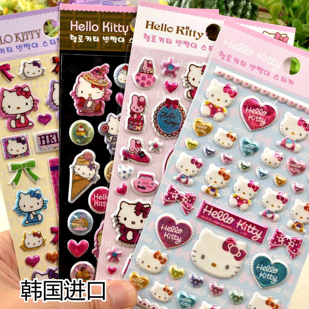 º«¹úHELLOKITTYÓ×¶ùÔ°½±ÀøÅÝÅÝÃÞÌù»¶ùͯŮº¢Á¢Ì忨ͨ¿É°®3DÌùÖ½