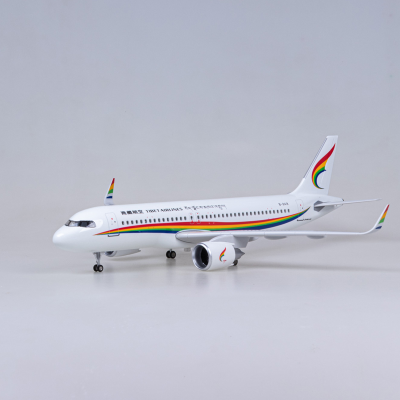 西藏航空飞机模型礼物客机带轮子