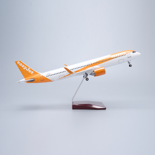易捷航空A321仿真客机飞机模型