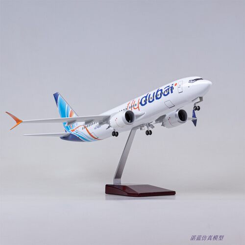 迪拜航空客机模型737MAX带灯仿真