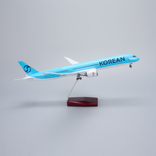 带灯47cm大韩航空波音787-10仿真飞机模型摆件收藏礼物Korean Air