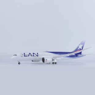 智利航空787仿真民航客机飞机模型LAN收藏摆件礼物 带轮子带灯