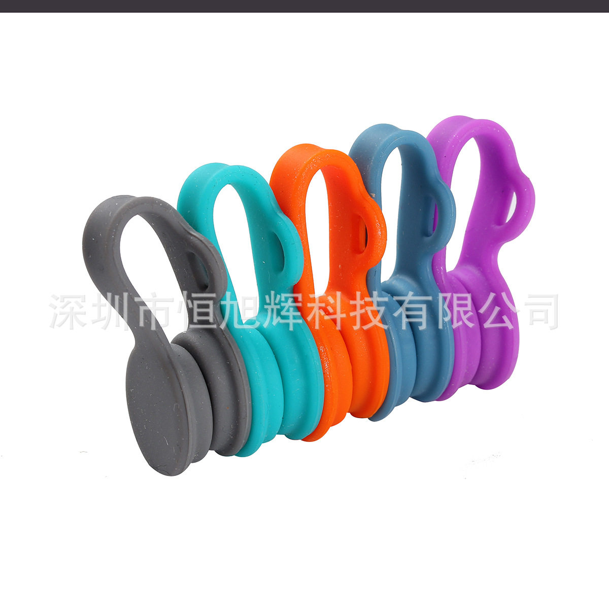 硅胶磁力吸附绕线器创意便携数据线网线耳机收纳扣理线器磁铁扎绳