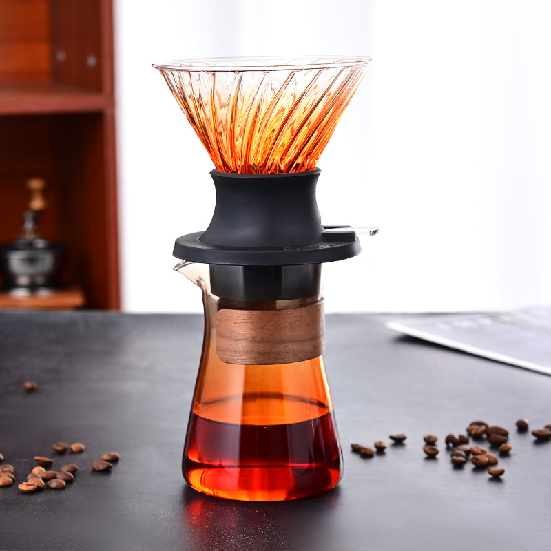 手冲咖啡过滤杯玻璃分享壶套装浸泡式萃取泡咖啡聪明杯咖啡过滤器