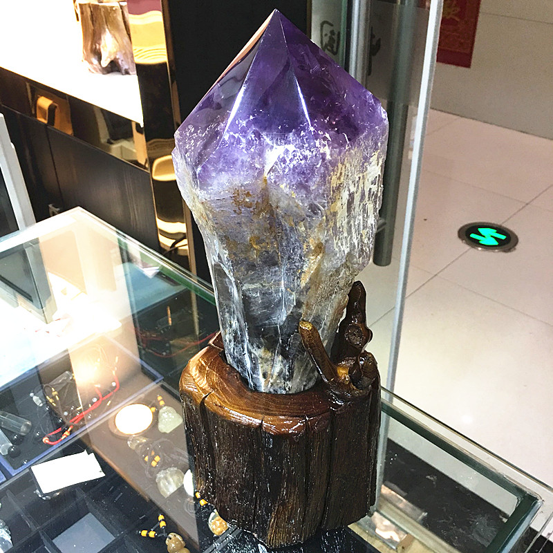 天然紫水晶原石原石标本摆件