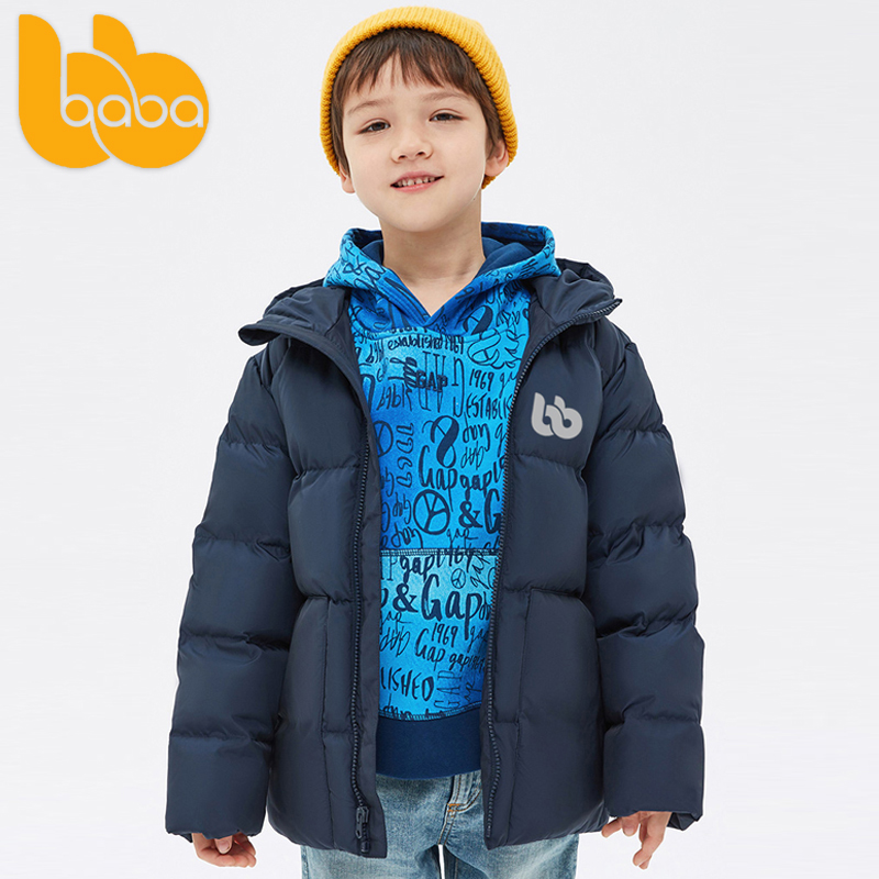 balanbond男童加厚儿童羽绒服