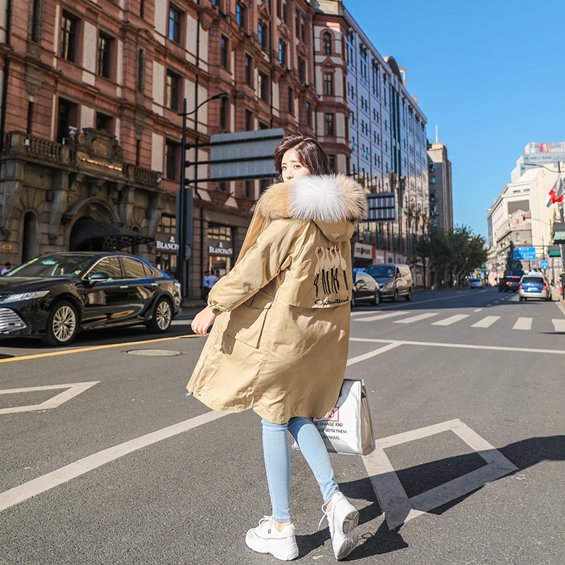 轻薄羽绒服女2018新款冬季韩版学生宽松百搭小个子大毛领时尚外套