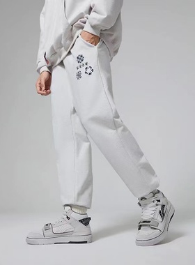 正品李宁韦德CF溯反伍男子针织运动健身长卫裤训练运动长裤