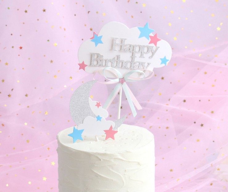 星星月亮组合生日蛋糕装饰蛋糕插牌插旗 烘焙用品 甜点装扮,节庆用品/礼品,节日装扮用品,淘宝优惠券,粉丝福利购,淘宝优惠卷