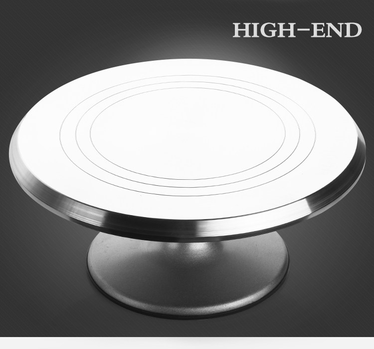 烘培工具 裱花台 转台 蛋糕转盘 12寸铝合金材质防滑蛋糕架旋转台