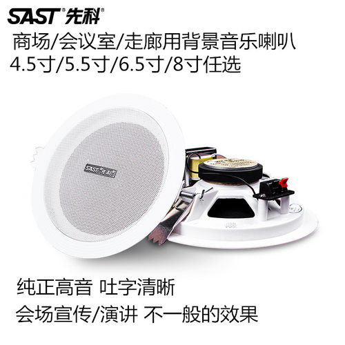 先科吸顶喇叭店铺公共广播音箱