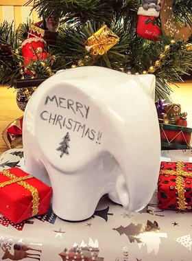 英国Luckies可擦拭Eric大象备忘录个性记事大象创意礼品备忘录架