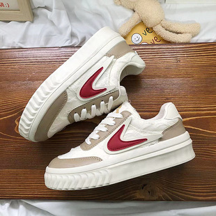 皮面学生板鞋 新款 ins街拍潮鞋 帆布鞋 小白鞋 球鞋 女春季