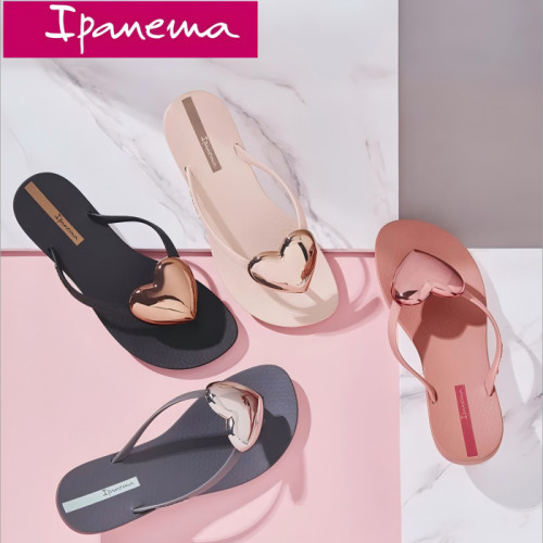 Ipanema爱心金属扣夹脚人字拖