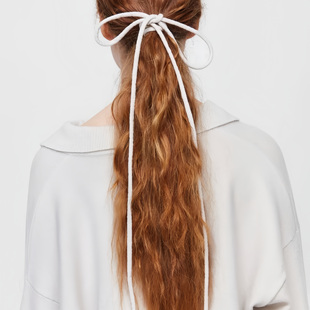 外贸原单 饰腰带饰品 荷兰单北欧纯羊绒弹力简约百搭发绳系带装