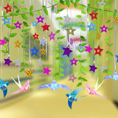 店铺幼儿园空中吊饰教室走廊环创布置材料墙面创意装 饰挂饰悬挂物