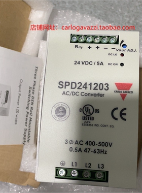 SPD241203全新原包装瑞士佳乐三相电源24V直流120W导轨型促销现货