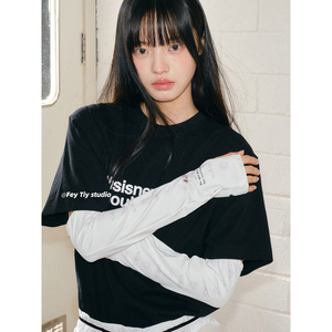 feytiy 天使小兔 原创卡通可爱防晒冰袖女夏季户外冰丝护手臂袖套