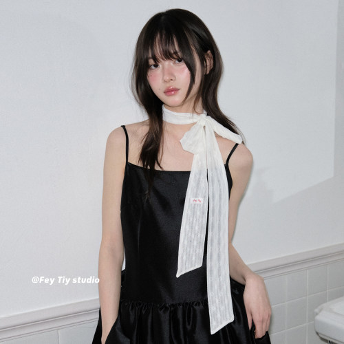 首尔设计小众蕾丝丝巾发带腰带