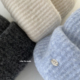 feytiy 纯色百搭毛线帽保暖冷帽男女 秋冬加厚针织帽 定制 含羊毛