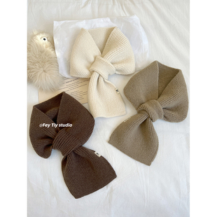 秋冬叙述 日系暖暖穿插新款围脖纯色百搭针织交叉毛线小围巾男女