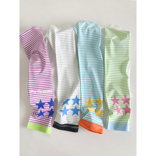 原创设计星星条纹冰丝防晒冰袖