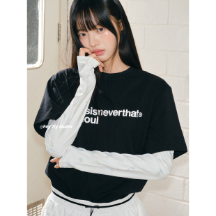 防晒护手臂冰袖 夏季 卡通可爱百搭防紫外线户外 手绘小蝴蝶 feytiy