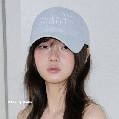 I'mBeauty字母刺绣棒球帽春夏