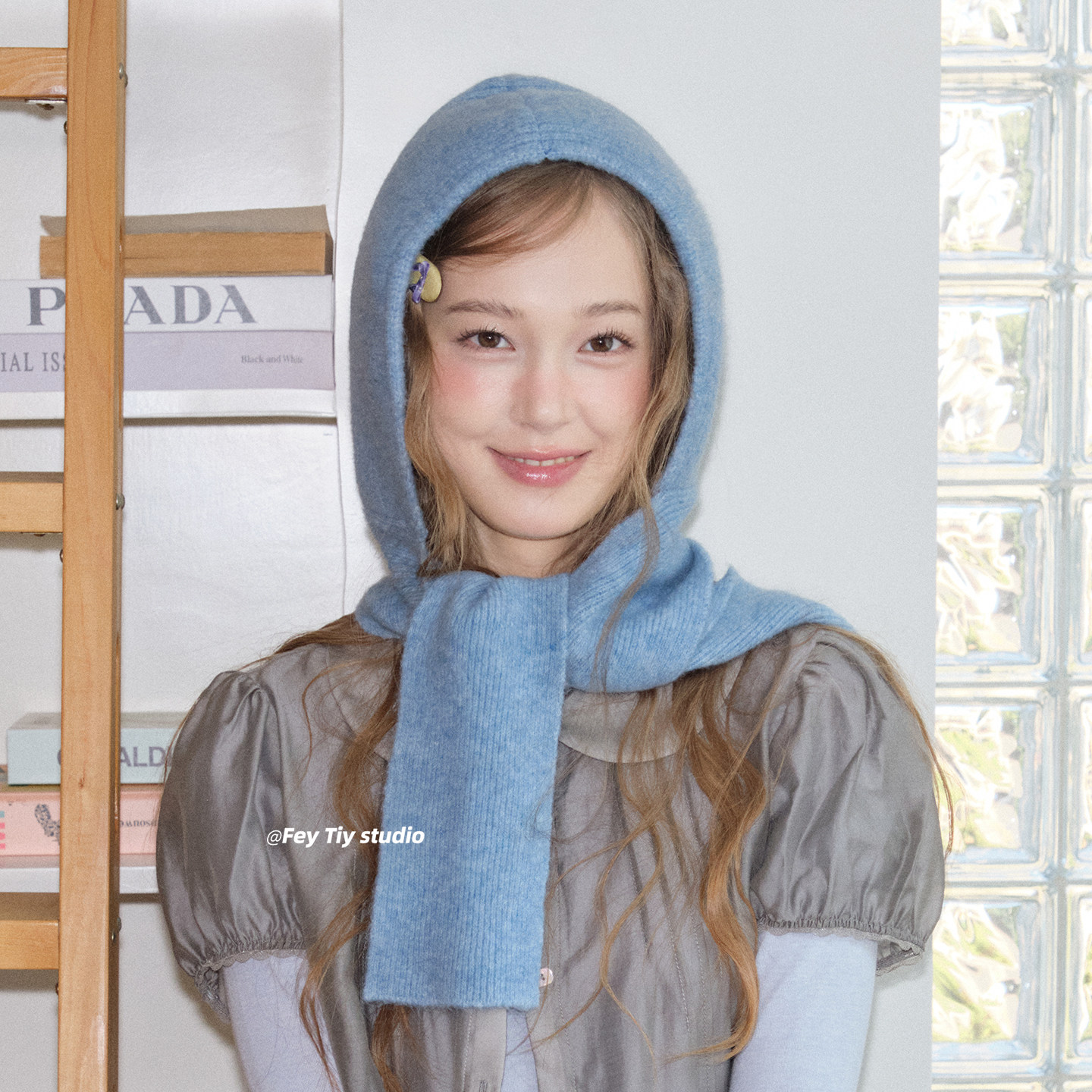 feytiy 含羊毛 巴拉克拉法帽秋冬保暖蓝色护耳帽女围巾一体显脸小,服饰配件/皮带/帽子/围巾,围巾/丝巾/披肩,淘宝优惠券,粉丝福利购,淘宝优惠卷