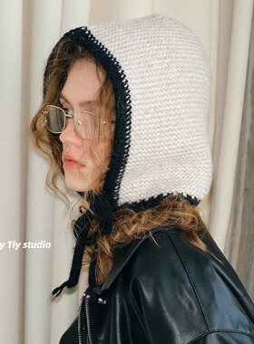 feytiy 巴拉克拉法帽2025新款秋冬保暖护耳毛线帽子韩版百搭时髦