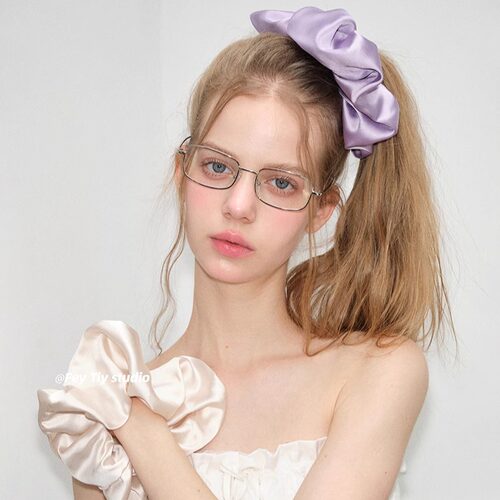 法式大肠发圈芭蕾缎面肥肠圈头绳