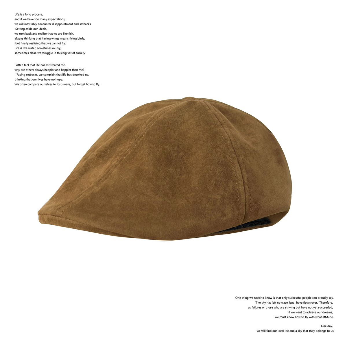 版型巨好复古时髦麂皮质感前进帽