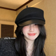 是你要找 帽型 羊毛皮檐报童帽挺括马术帽贝雷帽秋冬画家帽百搭