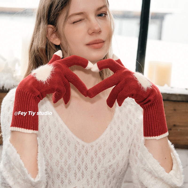 纯色秋冬时髦百搭毛呢托特包