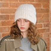feytiy 秋冬保暖冷帽 软糯质感纯色显脸小毛线针织帽新款 定制版 型