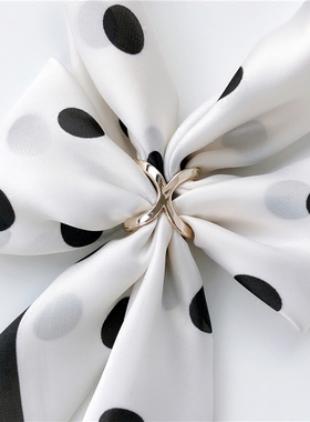 简约丝巾扣环百搭韩版高档优雅X型三环扣配饰方巾扣围巾扣披肩扣