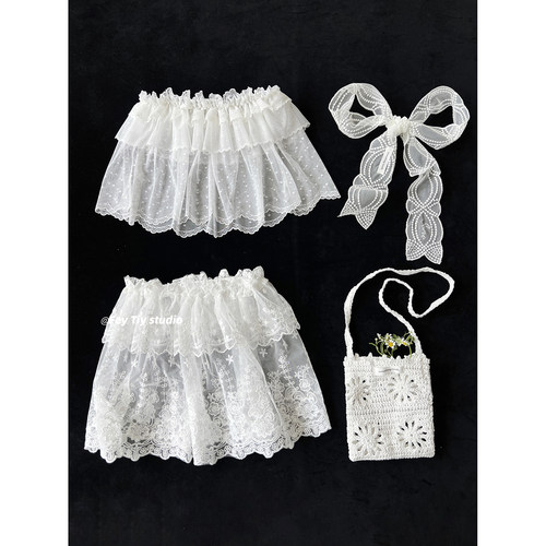 夏季蕾丝搭配单品飘带丝巾裙帘子