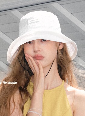 feytiy 韩国设计师款 纯色渔夫帽夏季防晒显脸小百搭休闲盆帽街头
