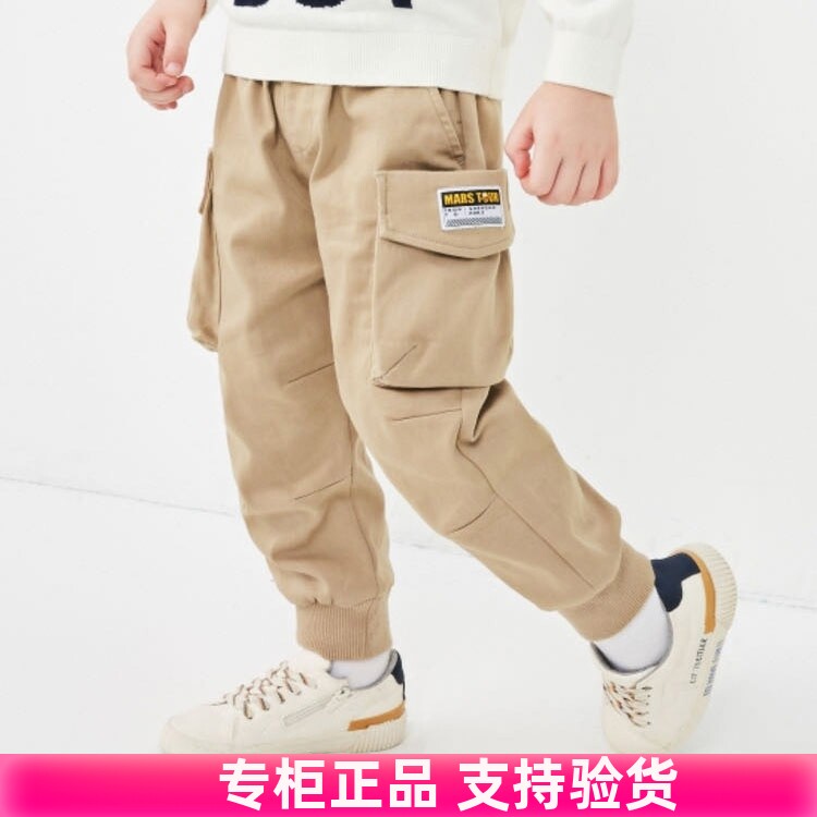 正品清仓男童长裤子小童春秋装弹力休闲工装裤儿童裤子宝宝2-7岁