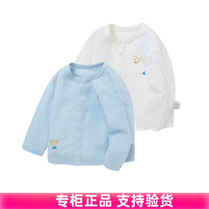 亚麻休闲春季圆领洋气衬衣