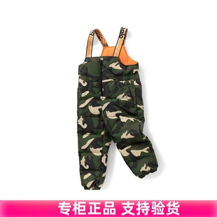 正品清仓男童背带羽绒裤儿童外穿加厚保暖裤小童洋气裤子高腰