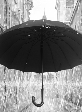 雨伞男长柄女防风超大号双人伞学生彩虹伞定制logo自动广告伞商务