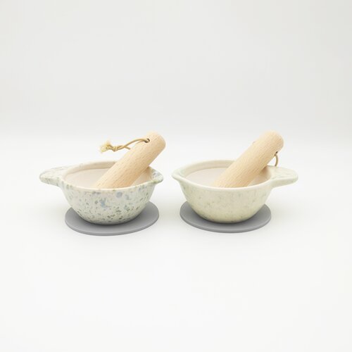 韩国迷你陶瓷蒜泥器捣蒜器捣蒜缸